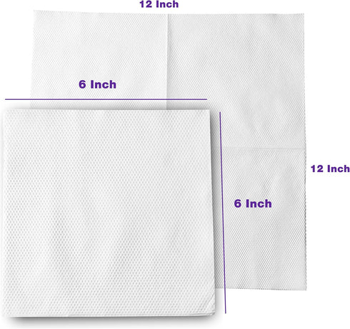 Pantry Value Disposable Absorbent Paper Napkins (500 Count, 6x6 Inch folded) - Everyday use, Events, Parties