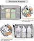 Relavel Travel Toiletry Bag for Men, Hanging Makeup Organizer for Women, Large Capacity Travel Kit Shaving Bag - Black