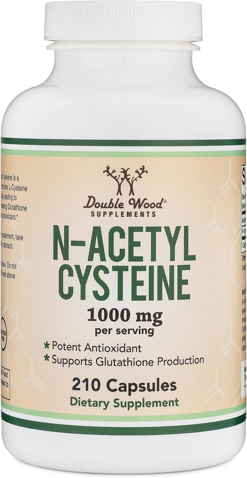 NAC Supplement N-Acetyl Cysteine 1,000mg Per Serving - 210 Capsules with Odor Masking Technology