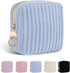 Period Bag for Teen Girls, Corduroy Sanitary Napkin Storage Bag, Fluffy Menstrual