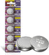 YKM 5 Pack CR1632 Lithium Battery 3V for Car Key Fob Keyless Remote