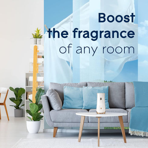 Glade Automatic Spray Air Freshener Refill, Scented Air Freshener for Home and Bathroom, Clean Linen, 6.2 Oz, 3 Count.
