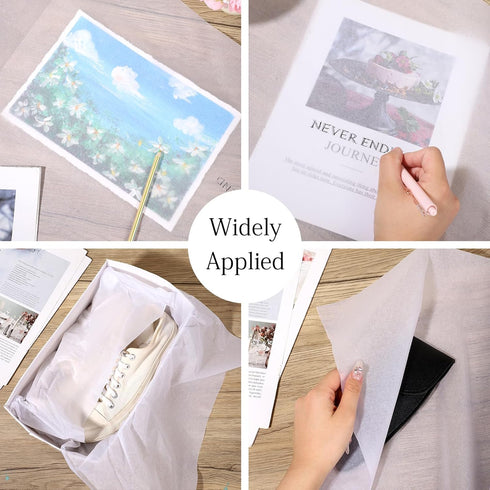 White Tissue Paper 15.74in x 87.48yd, Acid Free Archival Tissue Paper for Storage and Gift Wrapping