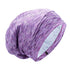 Silk Satin Lined Bonnet Sleep Cap - Adjustable Hair Wrap Cover for Curly Hair Protection for Women and Men - Heather