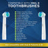 Replacement Toothbrush Heads Compatible with Oral B, 16 Pack Aster Toothbrush Head Refill