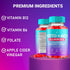 Gummies Gummies (1 Pack 60 Gummies) Fyvus Apple Cider Vinegar Supplement Daily Digestive Health & Gut Wellness Support