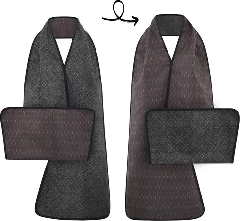 Washable Reversible Adult Bib Scarf - Stylish Clothing Protector