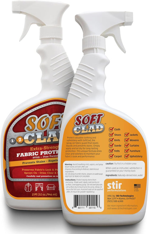 Extra Strength Fabric Protector Spray, 32oz, Prevents Stains and Repels Liquids for Furniture, Shoes, and Upholstery