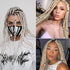 NAISKA 24PCS Black Hair Jewelry for Braids, Crystal Rhinestone Loc Dreadlock Accessories, Non-Piercing Ear Cuffs