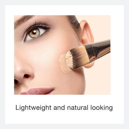 Liquid Foundation Makeup - Lightweight, Buildable Coverage, Vegan - Tan by Ecco Bella