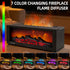 Humidifier,7 TMEHM Fireplace Flame Air Diffuser Colors Aromatherapy Essential Oil Diffuser,Ultrasonic Aroma Humidifier