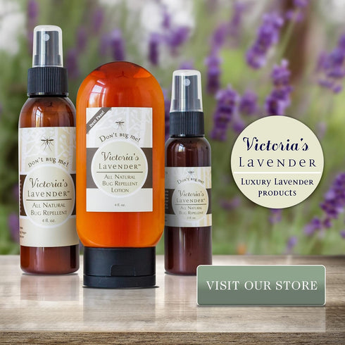 Victoria's Lavender Organic “Don’t Bug Me” Insect Spray, Made with Plant Based Essential Oils & Aloe Vera (4 oz Single)