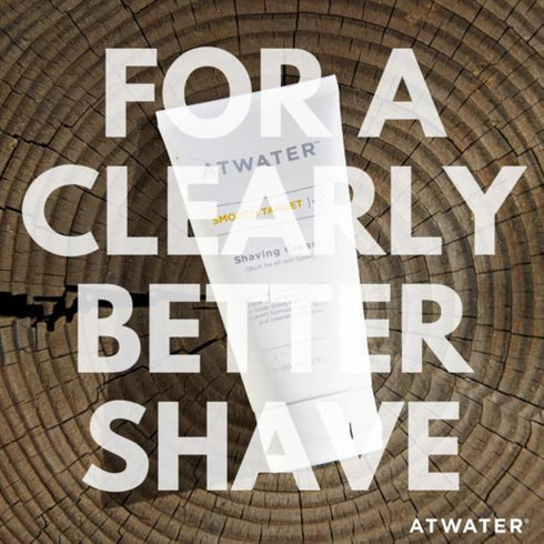 ATWATER Smooth Target Men's Shaving Cream - 5 oz Pre-Shave & Shave Cream in One for Sensitive Skin, Knick-Free