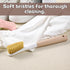 Jxiwfvl Wood Laundry Stain Brush with Soft Bristle, Stain Remover Brushes with Long Handle for Cleaning Shoes Clothes