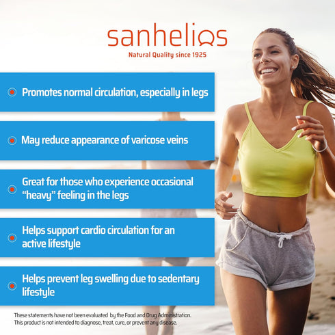 Sanhelios Circu Caps, Higher Dose Max Potency Butcher's Broom Extract 100mg, 50 Capsules, Herbal Support Supplement