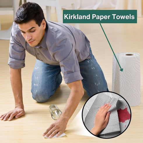 Worldwide Nutrition 6 160 2-Ply Bundle, Compatible with Kirkland Premium Paper Towels, Strong, Thick, and Absorbent