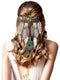 XunYee Feather Headband, Hippie Accessories for Women, Indian Feather Hair Accessories for Costume