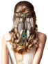 XunYee Feather Headband, Hippie Accessories for Women, Indian Feather Hair Accessories for Costume