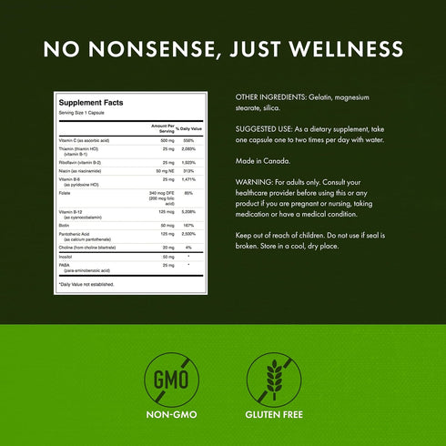 Immune (100 Swanson Super Stress B-Complex with Vitamin C for Stress-Prone Professionals Seeking Energy and Support