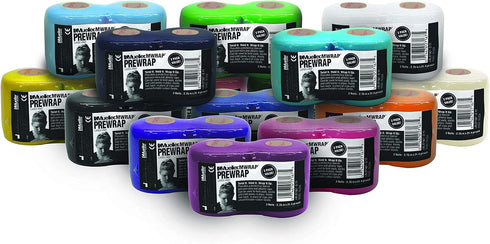 MUELLER Sports Medicine MWrap, Pre Wrap Athletic Tape, 2 Rolls, 2.75" x 21.4 Yards, Latex Free