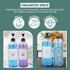 Set 8 2 Pack 32oz Lou & Rae Laundry Detergent Dispenser w/ Waterproof Labels - PET Plastic Fabric Softener Dispenser