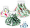 Nuanchu 3 Pieces Reusable Ice Bags for Injuries, Hot Cold Water Bag for Pain Relief (Hawaiian Style)