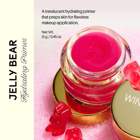 Winky Lux Jelly Bear Hydrating Primer - Minimize Pores & Smooth Skin, Moisturizing Makeup Primer