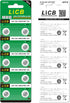 LiCB 40 Pack SR621SW 364 363 Watch Batteries - Long-Lasting & Leak-Proof High Capacity Silver Oxide 1.55V