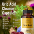 Uric Acid Support Capsules - Herbal Food Supplement with Tart Cherry, Celery, Turmeric & Milk Thistle - Body Health & Joint Function Support - Vegan, Non-GMO - 1200 mg, 100 Capsules