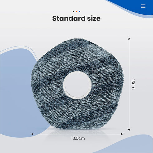 8 Pack Mop Pads Compatible with eufy X10 Pro Omni / X9 Pro Robot Vacuum Cleaner, Spin Cleaning Pads Replacement Set
