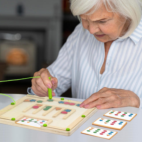 PHIELEY Magnetic Activities for Dementia Patients, Colorful Shape Matching Alzheimers Products for Elderly, Memory Care