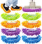 4 Pairs Mop Slippers Shoes Cover: Multi Function Reusable Microfiber Dust Mops for Bathroom, Office, Kitchen