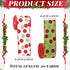 Yinder 2 Rolls 20 Yards Christmas Ribbon, Red and Green Glitter Ribbon, 2.5 Inch for Wreaths, Present Box Wrapping
