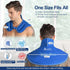 Atsuwell Ice Pack for Neck and Shoulders - Reusable Gel Cold Compress Therapy for Injuries