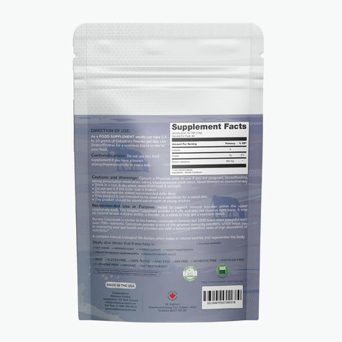 Immune 60g WELLNESS EXTRACT Bovine Colostrum Powder Rich in Protein & Lactoferrin- The True Certified Supplement