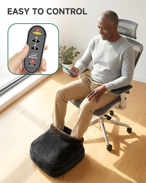 Snailax Foot Massager with Heat, Shiatsu Heated Kneading Foot Massager Machine, Electric Foot Massager, Gift for Her