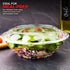 Stock Your Home 64oz Clear Plastic Salad Bowls with Lids, 10 Pack Extra Large Disposable Takeout Containers