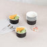 Coppetta 8-Ounce Dessert Cups, 50 Disposable Ice Cream Cups, Sturdy Black Paper Frozen Yogurt Bowls, Lids Sold