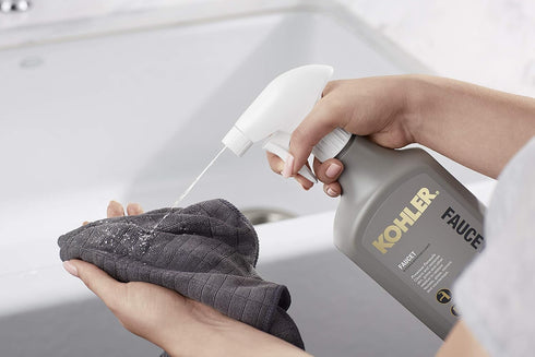 K-EC23723-NA Ammonia 28 Oz KOHLER Faucet Cleaner, Kitchen and Bathroom Cleaner, Streak Free Shine, and Alcohol Free, FL