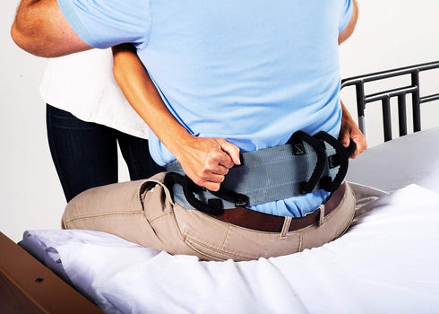 Patient Aid Gait Belt with Padded Handles & Quick Release Buckle - Long Strap Easy Transfer Lift Assist Strap