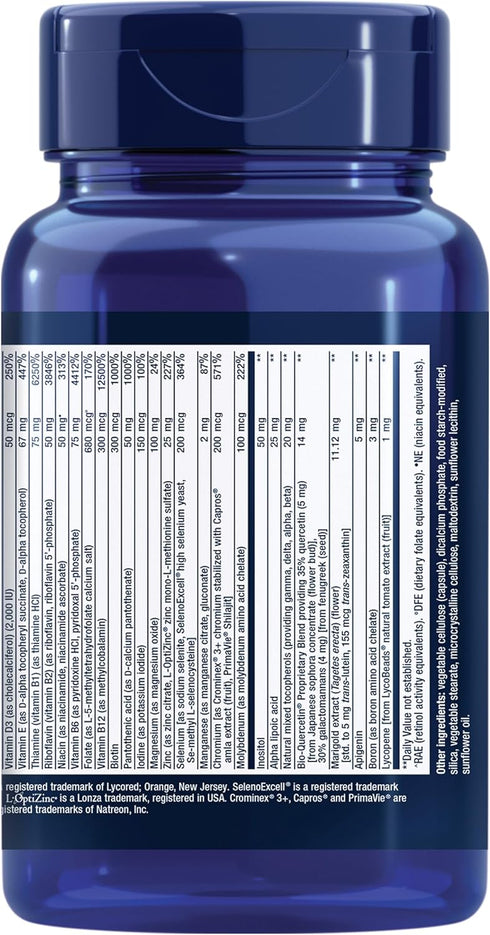 Life Extension Two-Per-Day Multivitamin, Essential Vitamins & Minerals for Heart, Brain, 60 Capsules