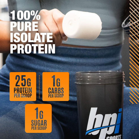 BPI Sports Iso Hd - 100% Whey Protein Isolates - Vanilla Cookie - Muscle Growth, Recovery, Weight Loss