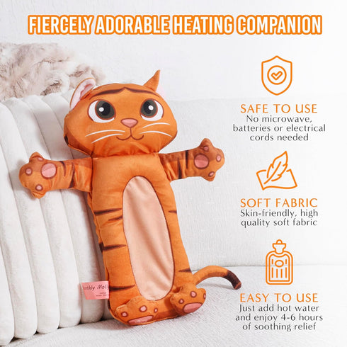 Sixdrop Monthly Molly - Cold & Hot Water Bottle for Pain Relief & Cramps, Dual Heat Options, Period Menstrual Heating
