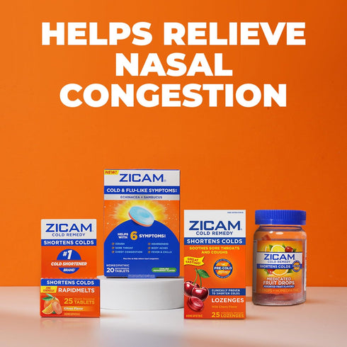 Zicam Cold Remedy No-Drip Nasal Spray, Cooling Menthol & Eucalyptus, Homeopathic, 0.5 Ounce