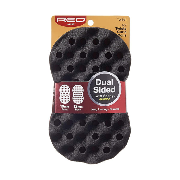 Red by Kiss Jumbo Dual Sided Twist Sponge Hair Brush