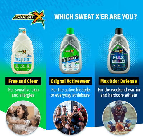 Sweat X Original Activewear Laundry Detergent, 1 Pack, 45 Loads, High Performance Sports Wash