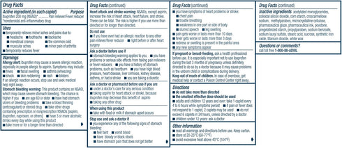 Advil Pain Reliever and Fever Reducer, Ibuprofen 200mg for Headache, Backache, and Joint Pain Relief - 50 Caplets