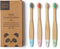 Wild & Stone Organic Baby Bamboo Toothbrushes, 4 Pack, Soft Bristles, 100% Compostable Handle, Vegan