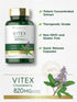 Carlyle Vitex Chasteberry Supplement | 820mg | 150 Capsules | Non-GMO, Gluten Free