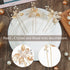 Waydress 6 Pcs Floral Hair Accessories, Gold Leaf Bridal Hair Pins, Wedding Hair Clips for Women